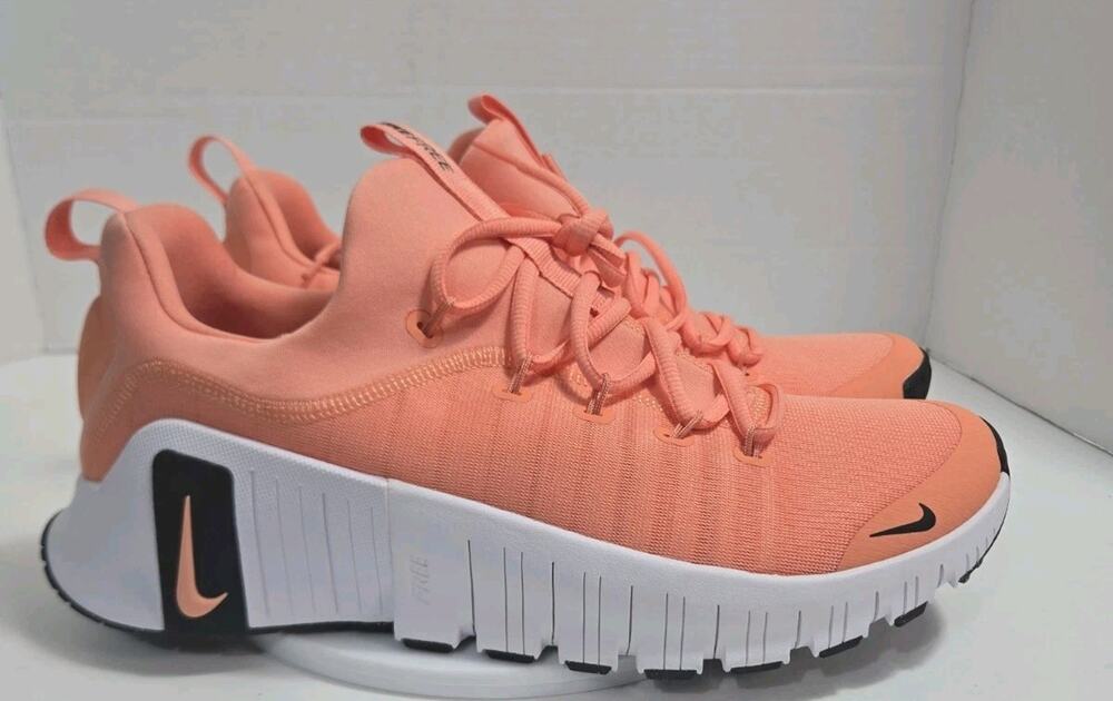 Nike Free Metcon 6 Apricot Agate Black White Sneakers FJ7127-800 Size 11.5